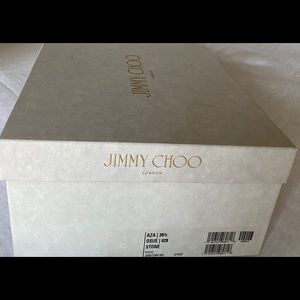 Jimmy Choo stone colored suede pumps